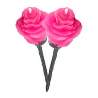 Long Steam Rose Candle